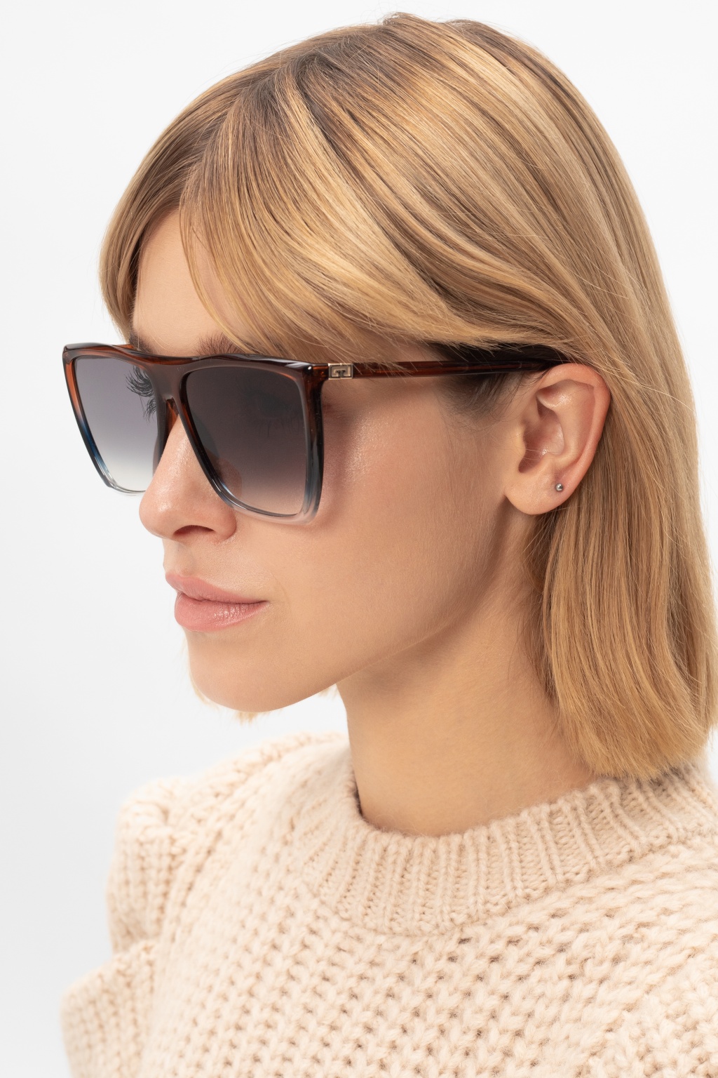 Givenchy Take a closer look at the custom sunglasses above and below